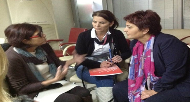 CHP'li kadinlar atölyeye girdi