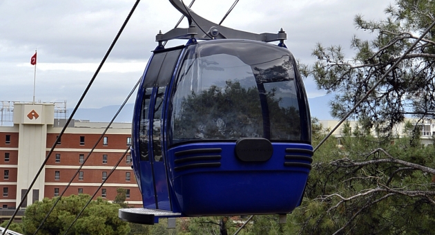 Teleferikte test sürüşü başladı