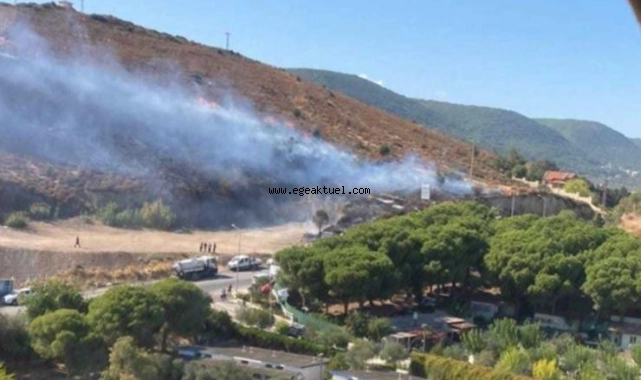 İzmir'de iki ilçede yangın çıktı