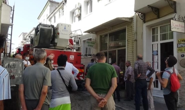 İzmir'de otelde yangın