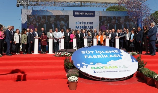Kılıçdaroğlu, Bayındır Süt Fabrikası’nın temel atma törenine katıldı