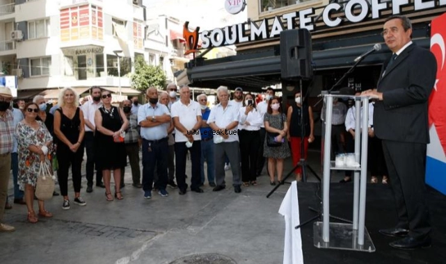Konak’ta futbol camiasına yakışan anma