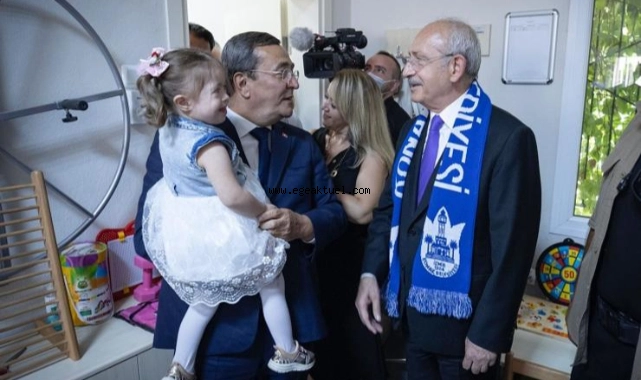 Özel çocuklardan Kılıçdaroğlu’na özel karşılama