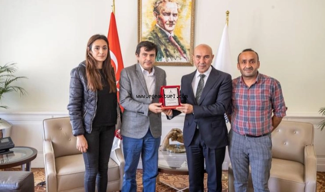 Başkan Soyer Bucalı apartman görevlilerini ağırladı