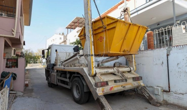 Buca’da günde 110 ton moloz toplanıyor