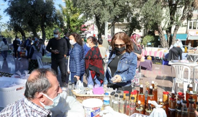 Buca’da köylüden halka satış pazarı