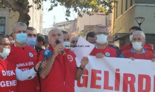 İzmir'de işçilerden 'Geçinemiyoruz’ eylemi: Gıdada KDV sıfırlansın!