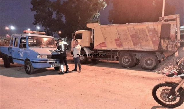 Konak’ta kaçak moloz dökümüne suçüstü