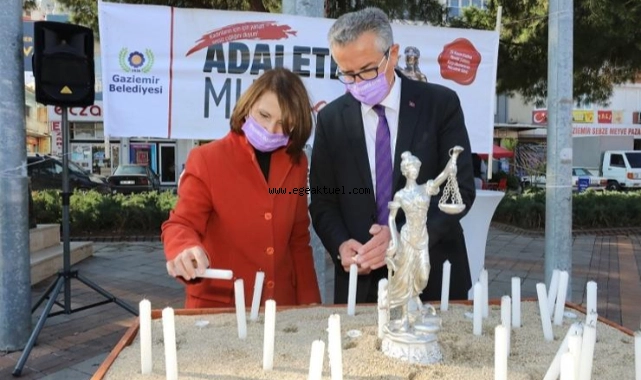 ‘Adalet çığlığı’ Gaziemir’den yükseldi