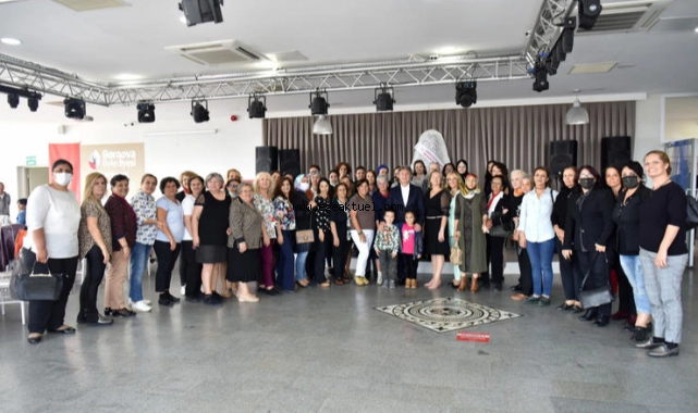 Başkan İduğ Bornova’nın üreten kadınlarıyla buluştu