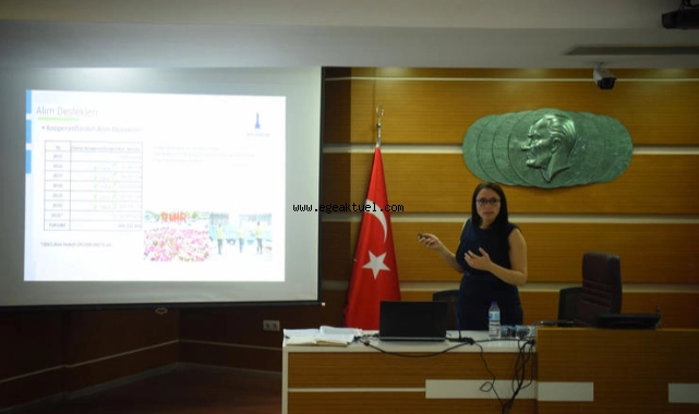 Bornovalı çiftçilere toprak analizi eğitimi