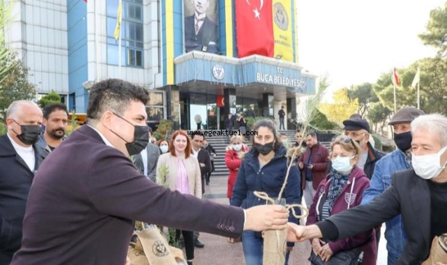 Buca Belediyesi’nden vatandaşlara 3 bin fidan