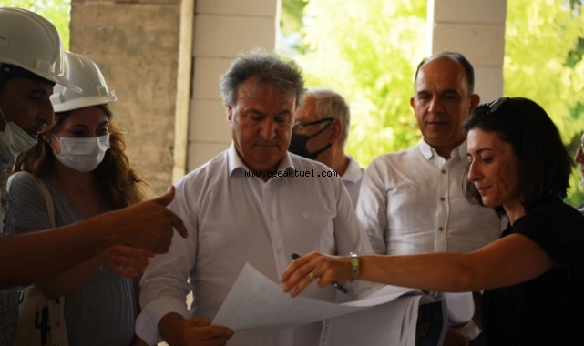 Çamdibi Yüzme Havuzu inşaatı hızla ilerliyor