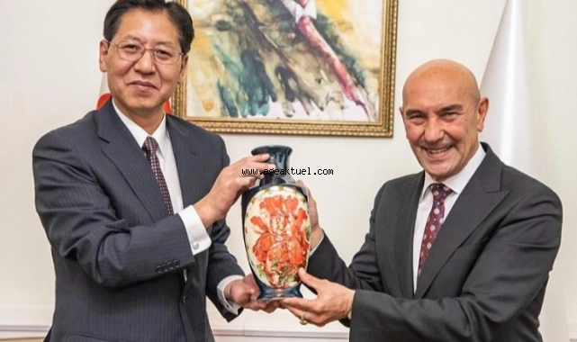 Çin Halk Cumhuriyeti Büyükelçisi Liu Shaobin Başkan Soyer’i ziyaret etti
