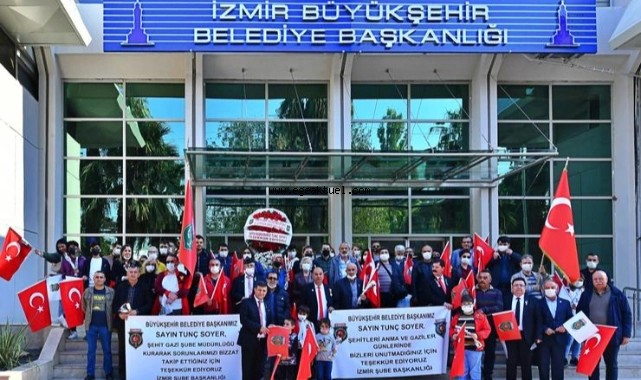 Gazi ve şehit yakınlarından Soyer’e teşekkür