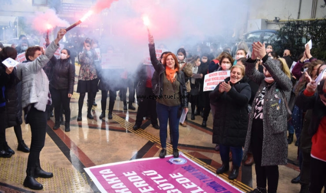 Kadınların sesi Bornova’dan yükseldi
