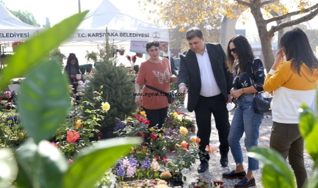Karşıyaka ‘Sonbahar Çiçek Festivali’ ile renklendi
