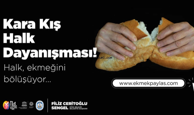 Efes Selçuk'ta kara kış halk dayanışması