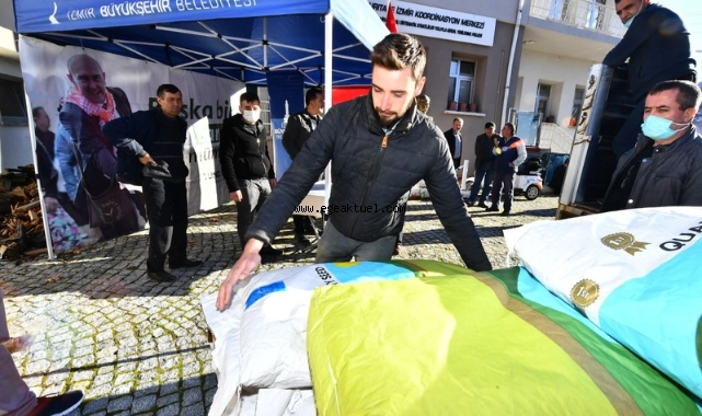 İzmir Büyükşehir Belediyesi üreticiye iklim dostu yem bitkisi desteğini sürdürüyor