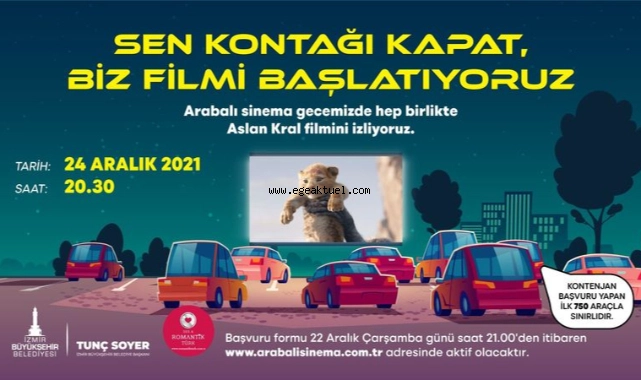 İzmir’de arabalı sinema keyfi