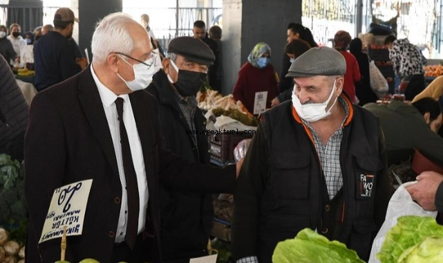Başkan Selvitopu Kibar Pazaryeri'ni ziyaret etti