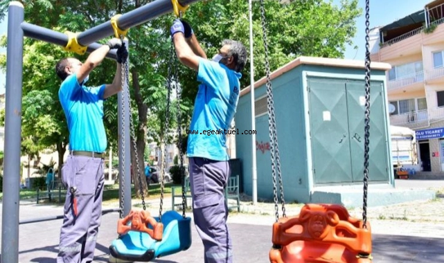 Bornova’da parklar yenileniyor