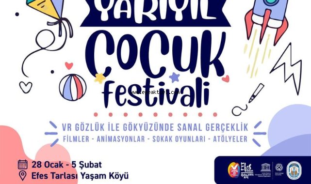 Efes Selçuk Belediyesi'nden yarıyıl çocuk festivali