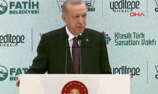Erdoğan 2. Yeditepe Bienali'nde konuştu