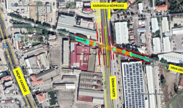 Gaziemir'e yeni taşıt üst geçidi geliyor
