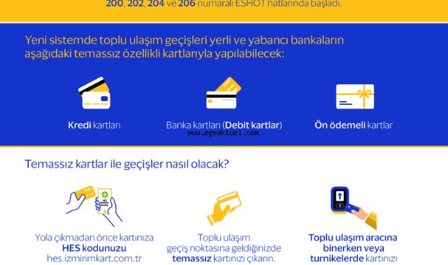 İzmir’de toplu ulaşımda temassız kart kolaylığı