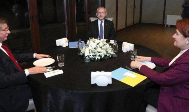 Kılıçdaroğlu, Akşener ve Davutoğlu buluştu