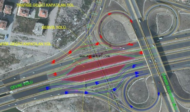 Çiğli Tramvay hattı çalışmaları nedeniyle trafikte yeni düzenleme