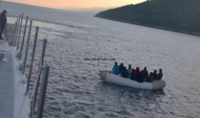 İzmir açıklarında 27 düzensiz göçmen kurtarıldı