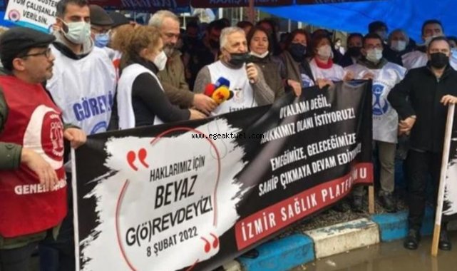 İzmir’de hekimler iş bıraktı: Haklarımızı istiyoruz