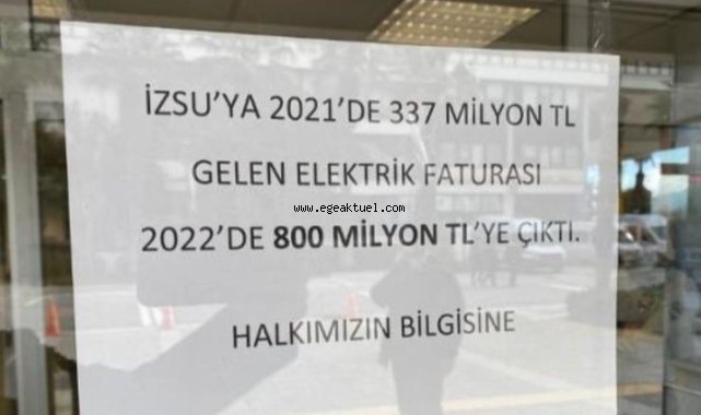 İzsu'ya gelen elektrik faturası 800 milyona çıktı
