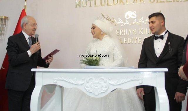 Nikah şahitliği yapan Kılıçdaroğlu'dan genç çifte tavsiye