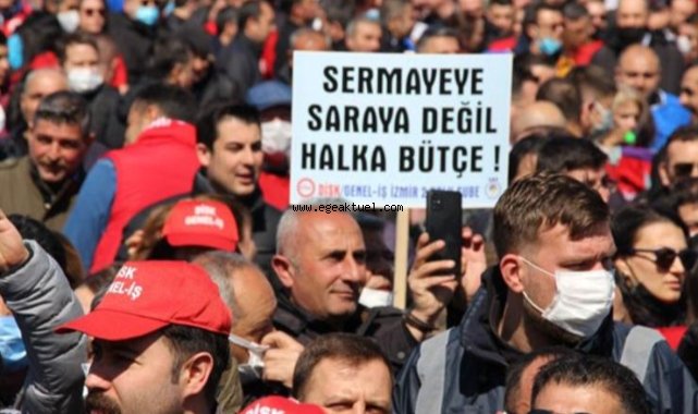 DİSK'ten İzmir'de miting