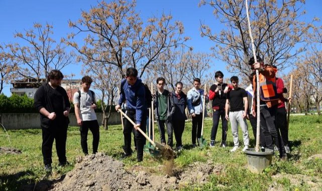 Bornova fidan dikimleriyle yeşilleniyor