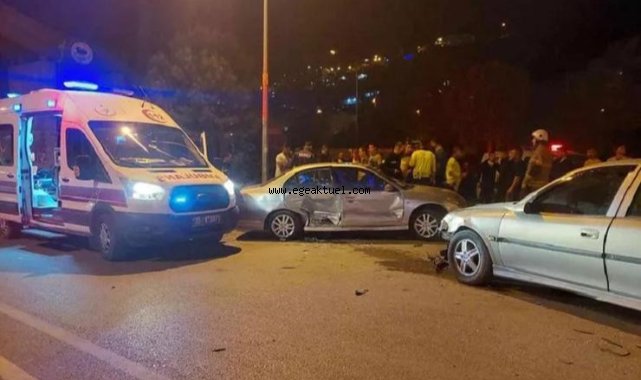 İzmir’de gece vakti kaza!