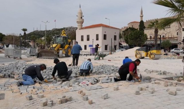 Turizm sezonu öncesi Çeşme yenileniyor