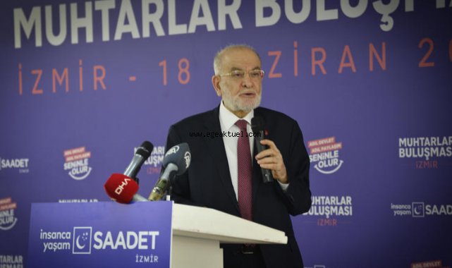 Karamollaoğlu, İzmir’in muhtarlarına hitap etti