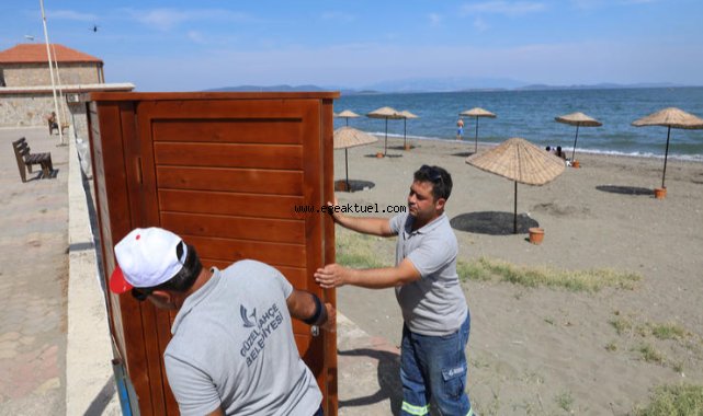 Körfezin Tek Mavi Bayraklı Plajı Yaza Hazır