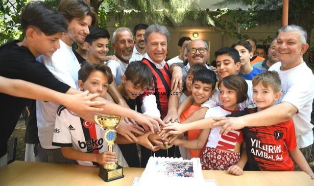 Çamdibi Altınok’a pastalı kutlama