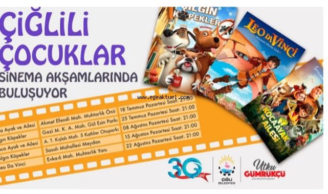 Çiğlili Çocuklar Sinema Akşamlarında Buluşuyor