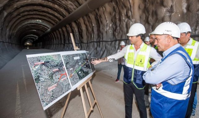 İzmir’in en uzun tünelinde yoğun tempo