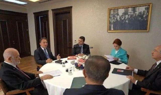 Altılı masanın ilk üç gündemi belirlendi