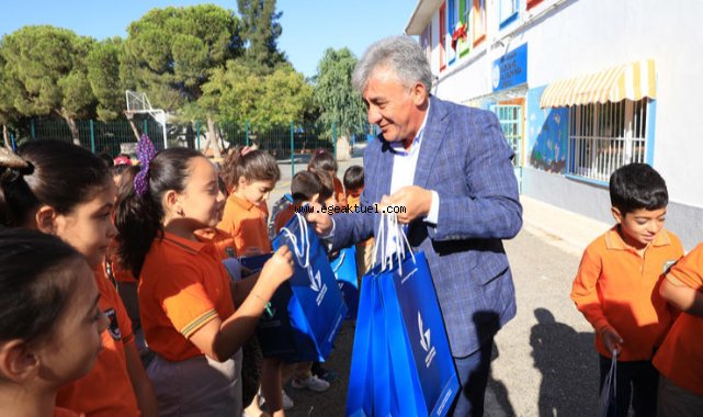 Güzelbahçe Belediye'sinden dar gelirli ailelere kırtasiye desteği