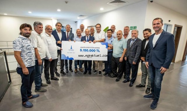 İzmir Büyükşehir Belediyesi’nden amatör kulüplere 5 milyon 150 bin liralık destek