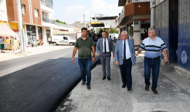 Karabağlar'da asfaltlama çalışmaları hız kesmedi