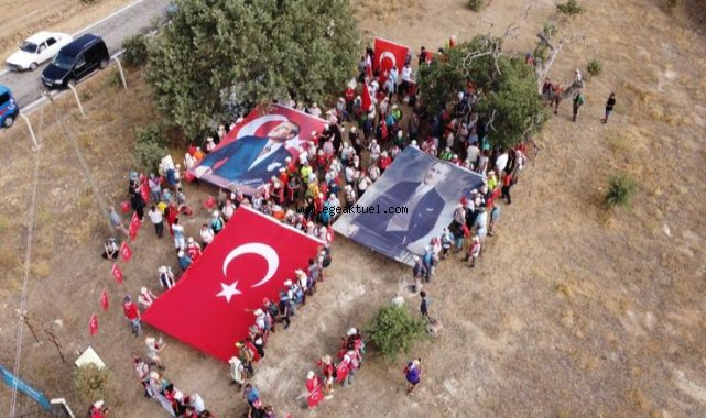 Zafer Yolu kafilesi Takmak’ta